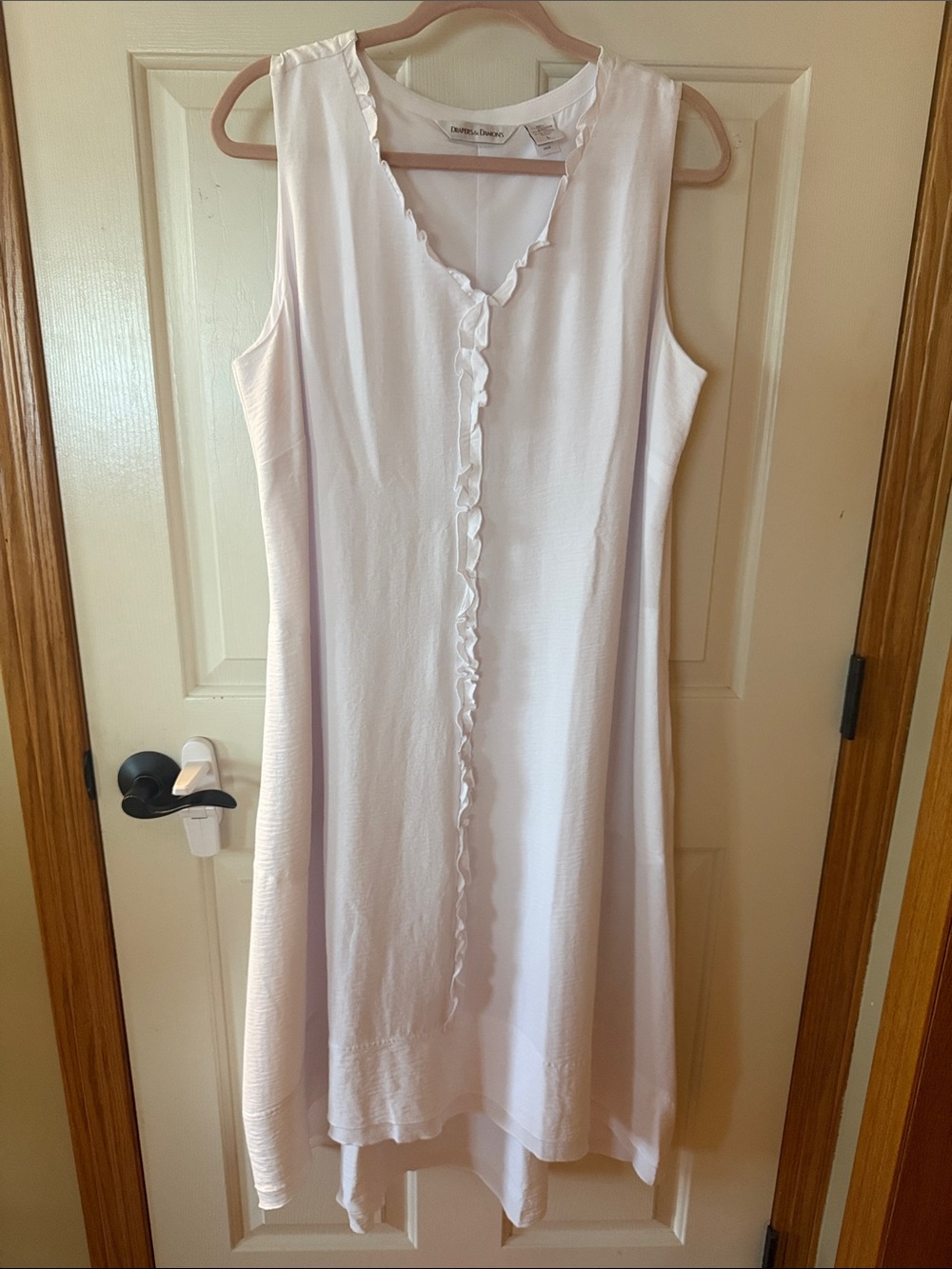 Drapers & Damon’s Sleeveless Ruffle-Trim Maxi Dress